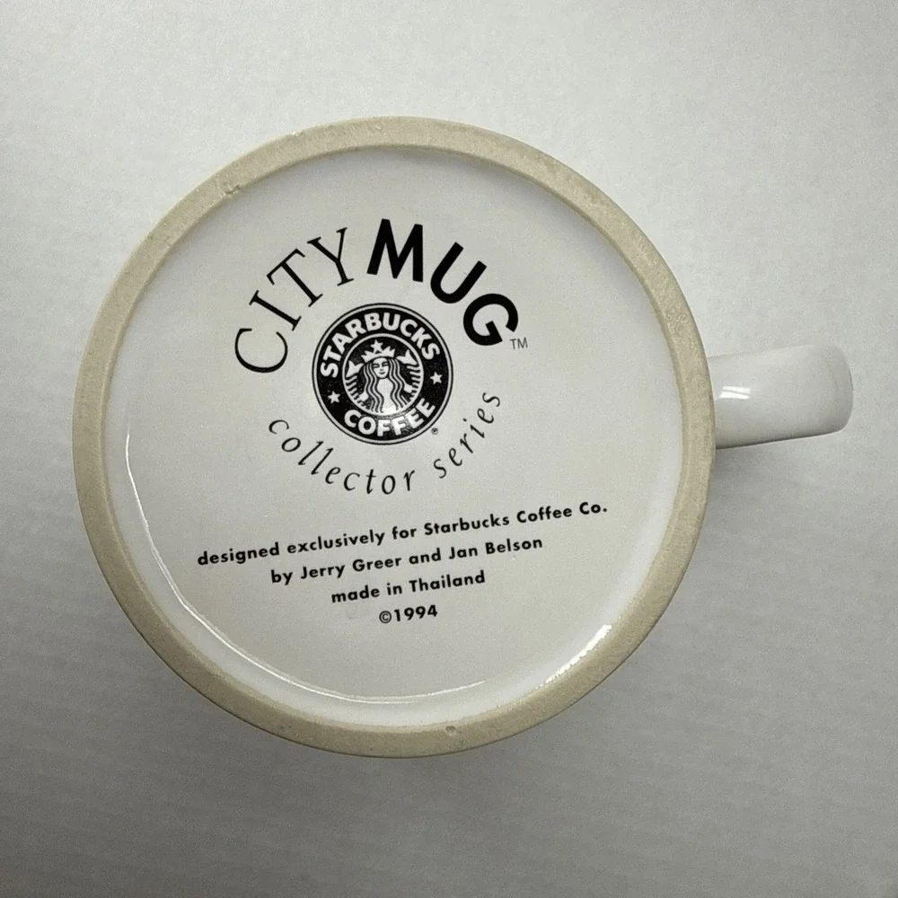 STARBUCKS COFFEE Vintage 1994 Collector Series SAN DIEGO California CITY MUG